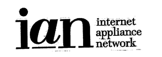 IAN INTERNET APPLIANCE NETWORK logo