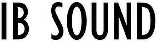IB SOUND logo