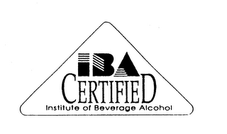 IBA CERTIFIED INSTITUTE OF BEVERAGE ALCOHOL logo