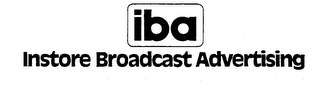 IBA INSTORE BROADCAST ADVERTISING logo