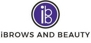 IBB IBROWS AND BEAUTY logo
