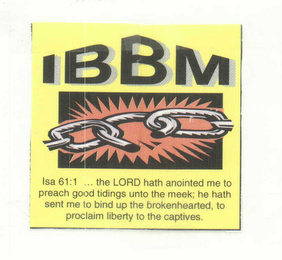 IBBM INDEPENDENT BAPTIST BLACK MISSIONS logo