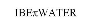 IBE WATER logo