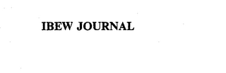 IBEW JOURNAL logo