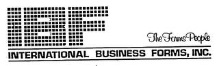 IBF INTERNATIONAL BUSINESS FORMS, INC. THE FORMS PEOPLE logo