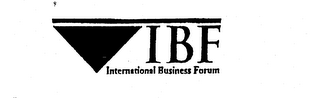 IBF INTERNATIONAL BUSINESS FORUM logo