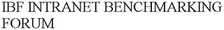 IBF INTRANET BENCHMARKING FORUM logo