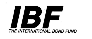 IBF THE INTERNATIONAL BOND FUND logo
