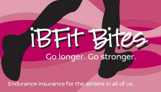 IBFIT BITES GO LONGER. GO STRONGER. ENDURANCE INSURANCE FOR THE ATHLETE IN ALL OF US. logo
