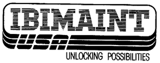 IBI MAINTANCE USA UNLOCKING POSSIBILITIES logo