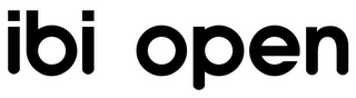 IBI OPEN logo