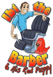 IBI THE BARBER & HIS RED PUPPY logo