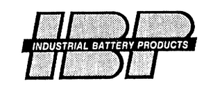 IBP INDUSTRIAL BATTERY PRODUCTS logo