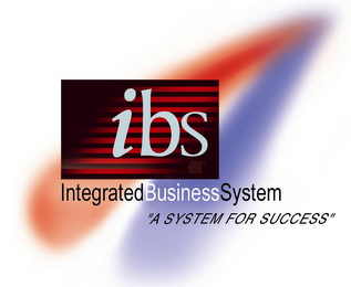 IBS INTEGRATEDBUSINESSSYSTEM "A SYSTEM FOR SUCCESS" logo