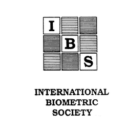 IBS INTERNATIONAL BIOMETRIC SOCIETY logo