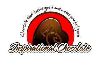 IC INSPIRATIONAL CHOCOLATE CHOCOLATE THAT TASTES GOOD AND MAKES YOU FEEL GOOD logo
