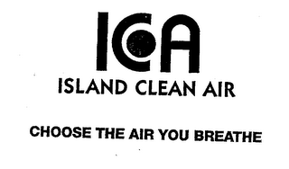 ICA ISLAND CLEAN AIR & DESIGN. logo