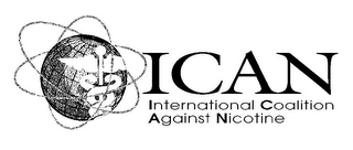 ICAN INTERNATIONAL COALITION AGAINST NICOTINE logo