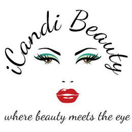 ICANDI BEAUTY WHERE BEAUTY MEETS THE EYE logo