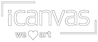 ICANVAS WE HEART ART logo