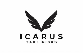 ICARUS TAKE RISKS logo
