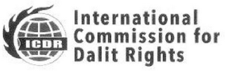 ICDR INTERNATIONAL COMMISSION FOR DALIT RIGHTS logo