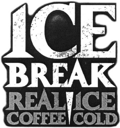 ICE BREAK REAL ICE COFFEE COLD logo