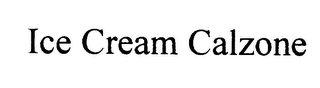 ICE CREAM CALZONE logo