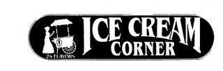 ICE CREAM CORNER 24 FLAVORS logo