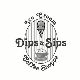 ICE CREAM DIPS & SIPS COFFEE SHOPPE logo