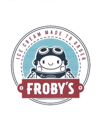 ICE CREAM MADE TO ORDER FROBY'S logo
