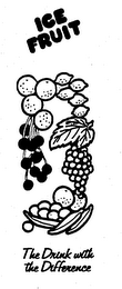 ICE FRUIT THE DRINK WITH THE DIFFERENCE logo
