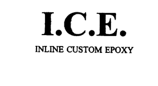 I.C.E. INLINE CUSTOM EPOXY logo