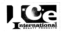 I.C.E. INTERNATIONAL BEAUTY PRODUCTS logo