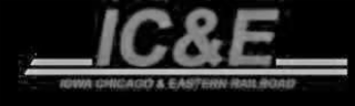IC&E IOWA CHICAGO & EASTERN RAILROAD logo