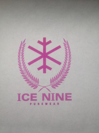 ICE NINE PUREWEAR logo