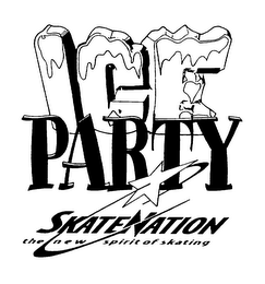 ICE PARTY SKATENATION THE NEW SPIRIT OF SKATING logo