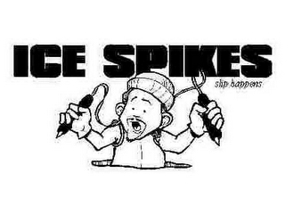 ICE SPIKES, SLIP HAPPENS logo
