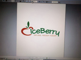 ICEBERRY NATURAL FROZEN YOGURT logo