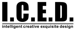 I.C.E.D. INTELLIGENT CREATIVE EXQUISITE DESIGN logo