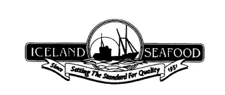 ICELAND SEAFOOD SETTING THE STANDARD FOR QUALITY SINCE 1951 logo
