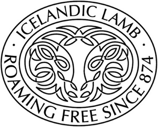 ICELANDIC LAMB ROAMING FREE SINCE 874 logo