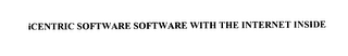 ICENTRIC SOFTWARE SOFTWARE WITH THE INTERNET INSIDE logo