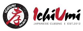 ICHIUMI EST. 2012 ICHIUMI JAPANESE CUISINE EST. 2012 logo