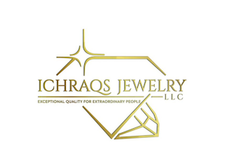 ICHRAQS JEWELRY LLC EXCEPTIONAL QUALITY FOR EXTRAORDINARY PEOPLE logo