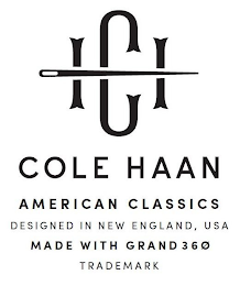 ICI COLE HAAN AMERICAN CLASSICS DESIGNED IN NEW ENGLAND, USA MADE WITH GRAND 36Ø TRADEMARK logo