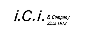 I.C.I. & COMPANY SINCE 1913 logo