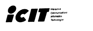 ICIT INTERACTIVE COMMUNICATIONS INFORMATION TECHNOLOGIES logo