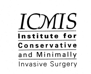 ICMIS INSTITUTE FOR CONSERVATIVE AND MINIMALLY INVASIVE SURGERY logo