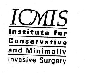 ICMIS INSTITUTE FOR CONSERVATIVE AND MINIMALLY INVASIVE SURGERY logo